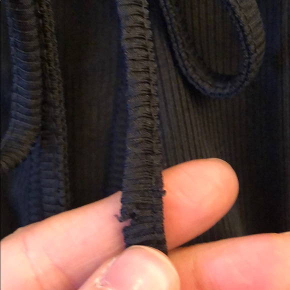 Nasty Gal Ribbed Long Sleeve Keyhole Shirt - Picture 5 of 9